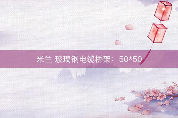 米兰 玻璃钢电缆桥架:50*50