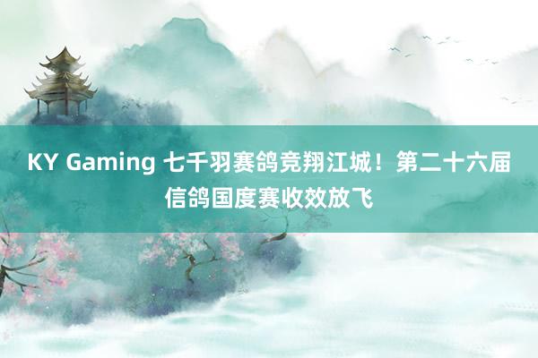KY Gaming 七千羽赛鸽竞翔江城！第二十六届信鸽国度赛收效放飞