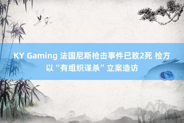 KY Gaming 法国尼斯枪击事件已致2死 检方以“有组织谋杀”立案造访