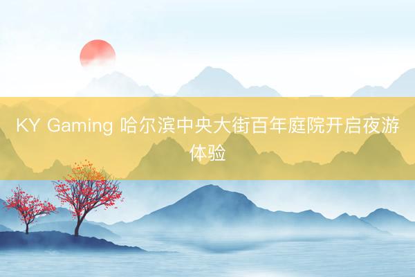 KY Gaming 哈尔滨中央大街百年庭院开启夜游体验