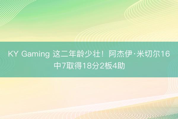 KY Gaming 这二年龄少壮!阿杰伊·米切尔16中7取得18分2板4助
