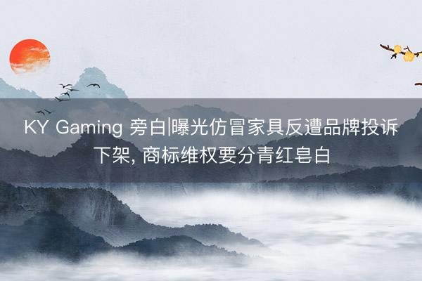 KY Gaming 旁白|曝光仿冒家具反遭品牌投诉下架， 商标维权要分青红皂白